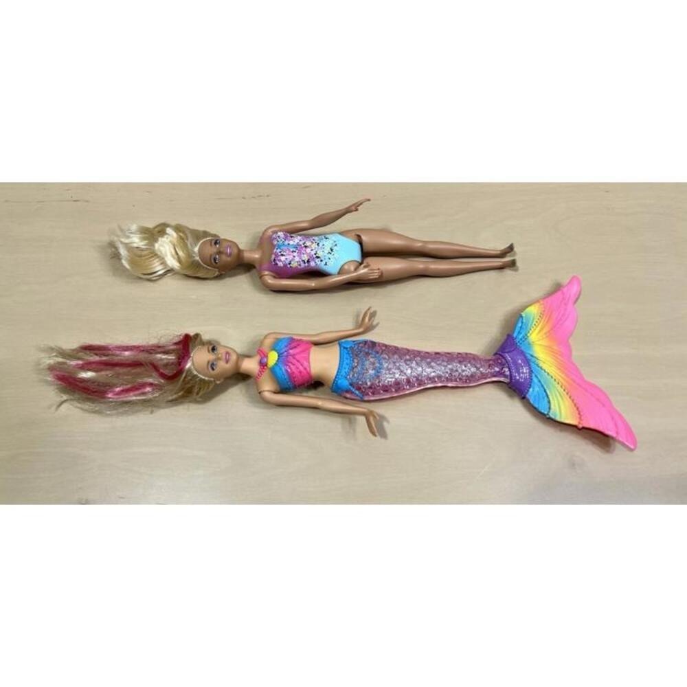 Lot of 2 Barbie Dolls – 2016 Swimsuit Barbie & 2016 Mermaid Barbie
